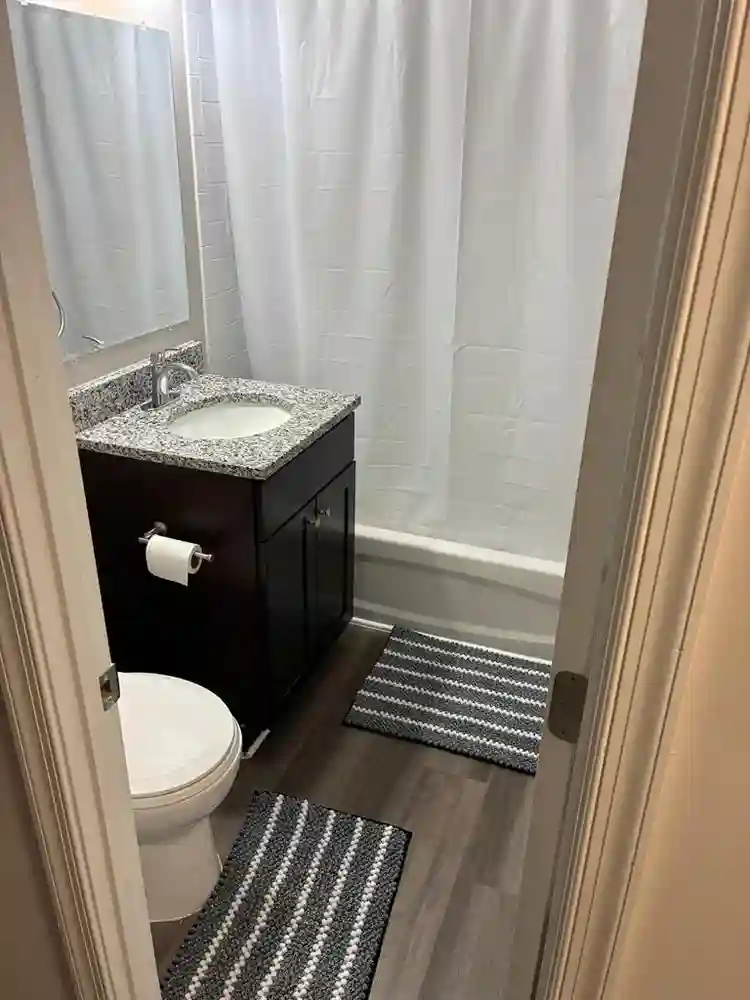1 unfinished Rm w/private bathroom