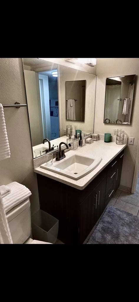 Furnished bedrooms w/private bath