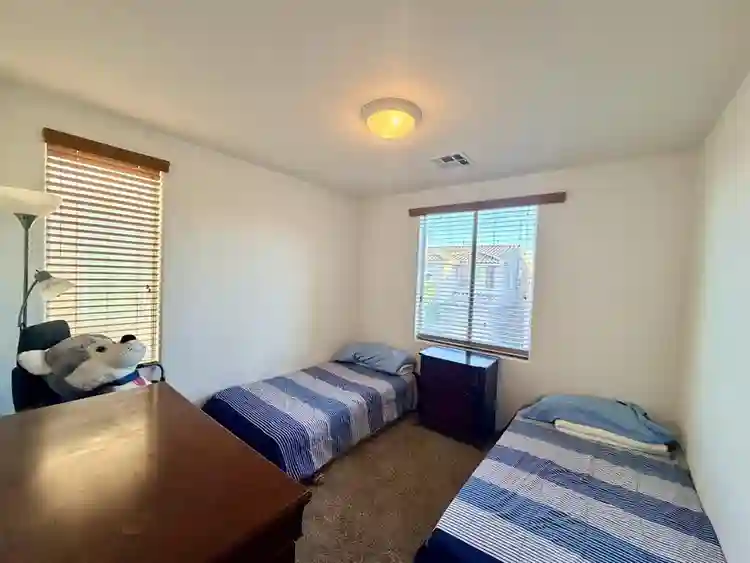 Furnished or unfurnished bedroom