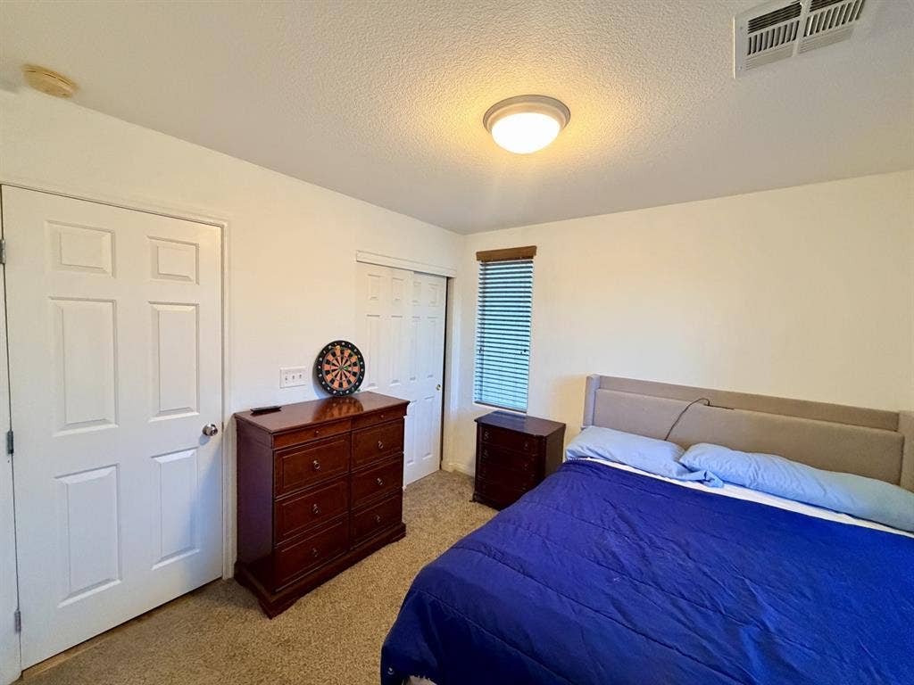 Furnished or unfurnished bedroom
