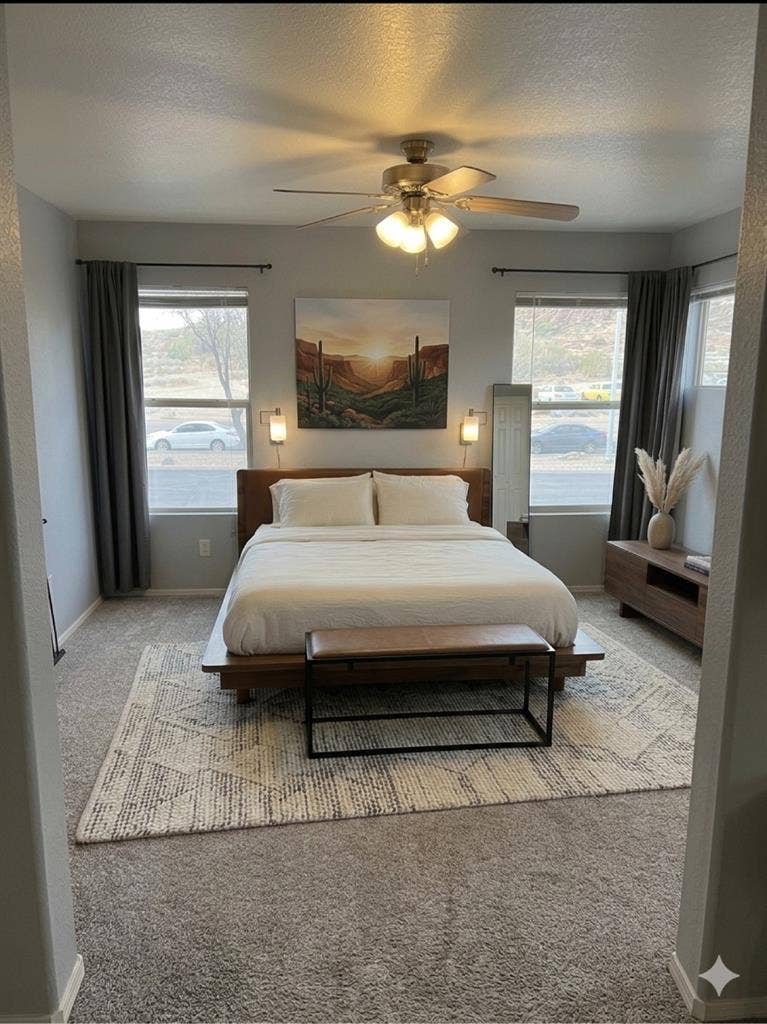 2 Bed (Master) + 2 Bath + loft