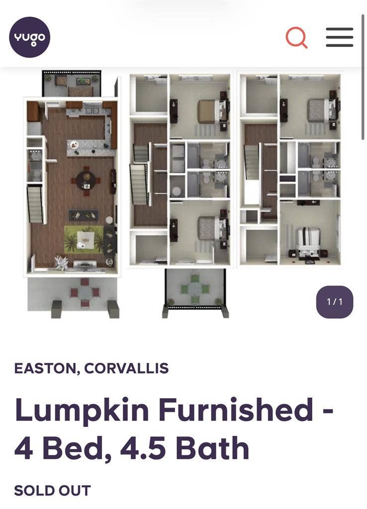 Summer Sublet at Yugo Easton
