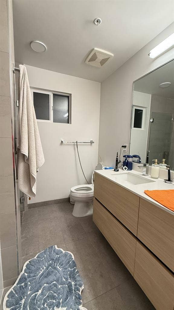 Master bed with private bath