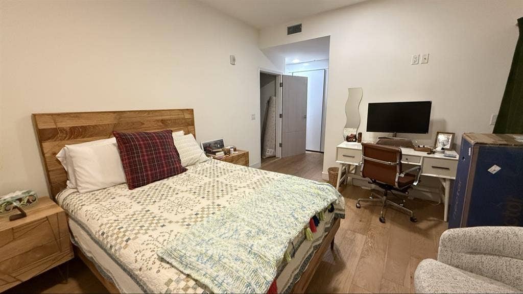 Master bed with private bath