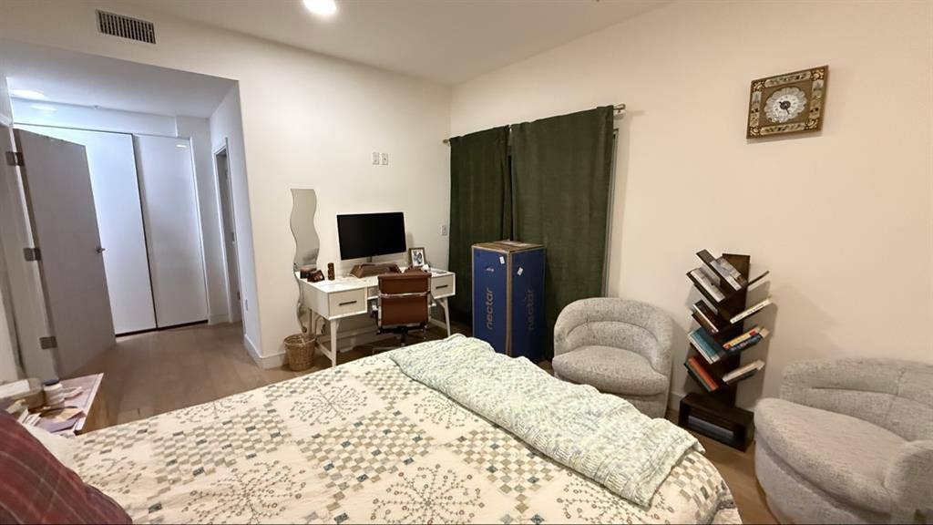 Master bed with private bath