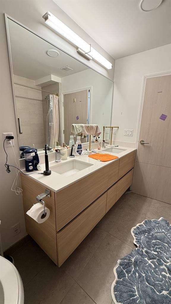 Master bed with private bath