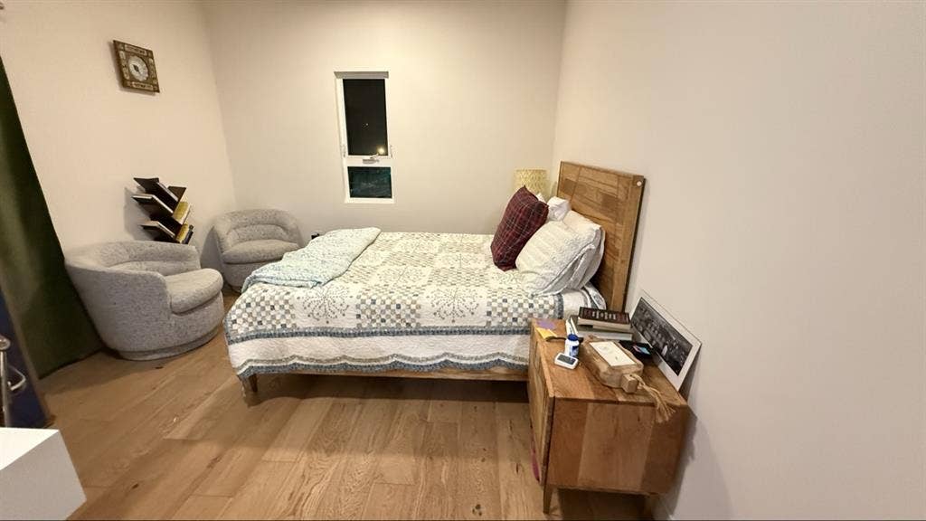 Master bed with private bath