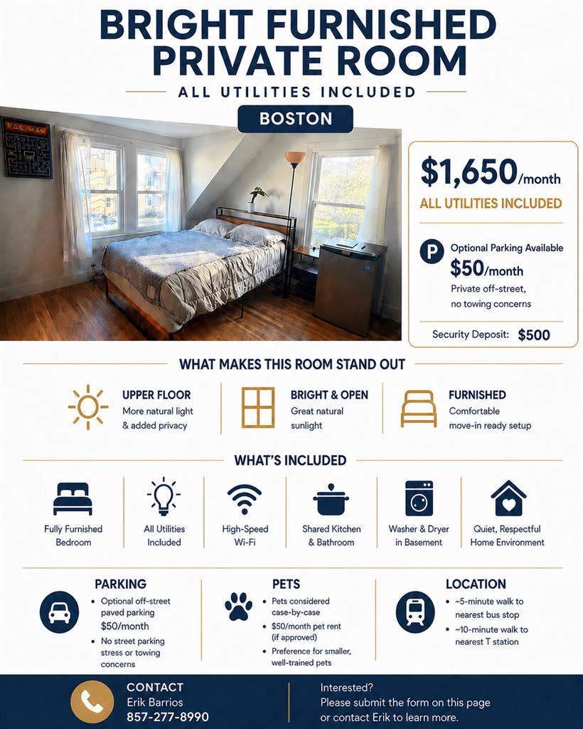 Private Room - All utilities inc