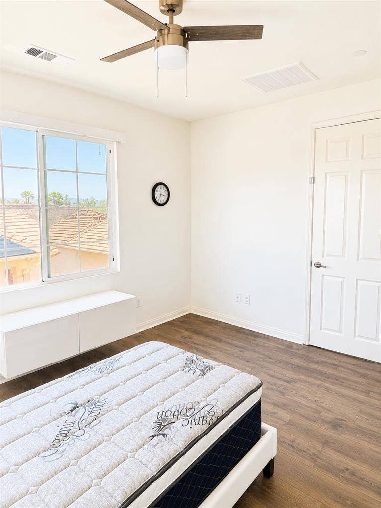 One bed full bathroom available