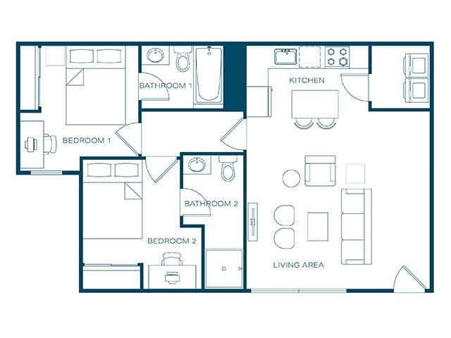 2x2 Apartment in Denton Sublet