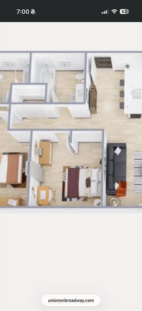 4BDR/4BTH APT FOR SUBLEASE/LEASE
