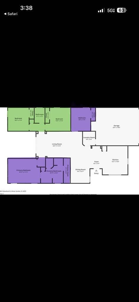 Two bedrooms and a private bathroom