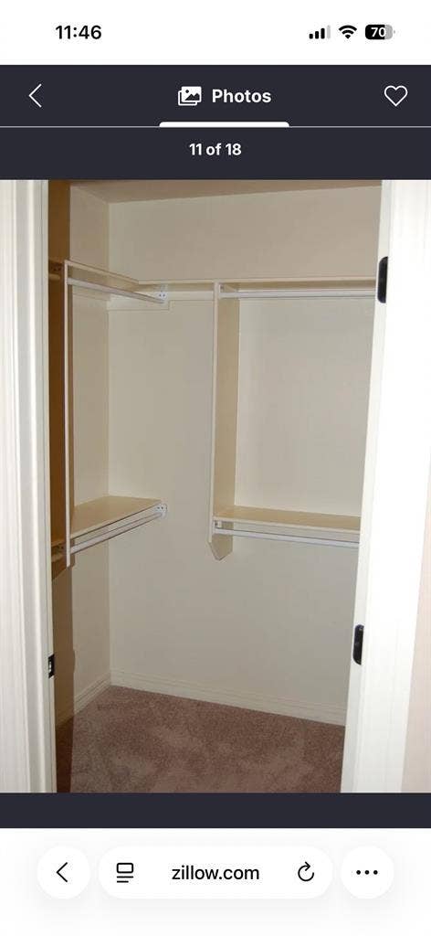 Private bed and bathroom