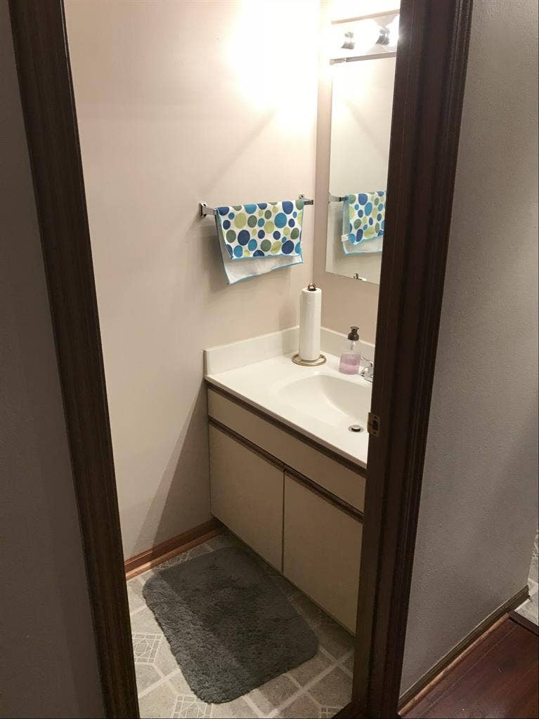 Furnished bedroom w/ walk in closet