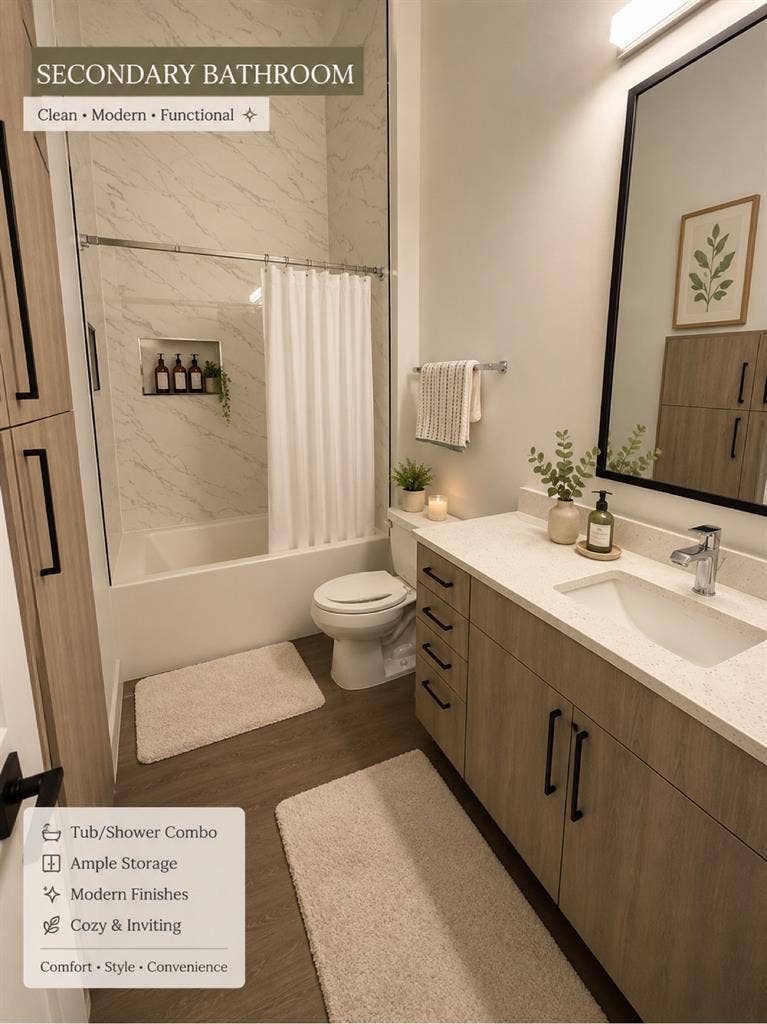 Beautiful & Spacious 2BR/2BA