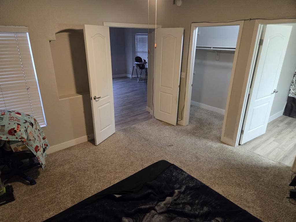 Private bedroom and bathroom