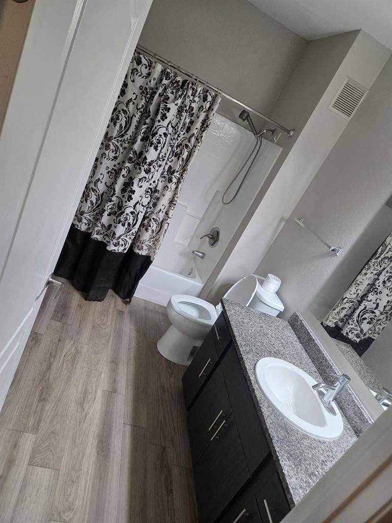 Private bedroom and bathroom