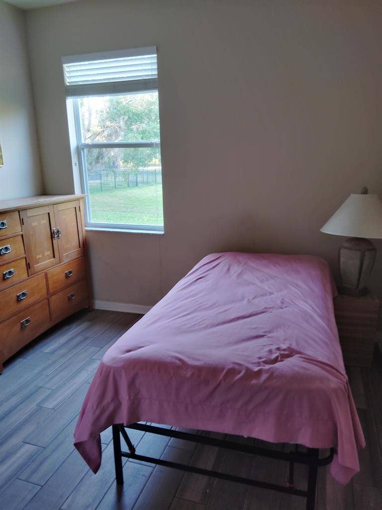 Available furnished bedroom