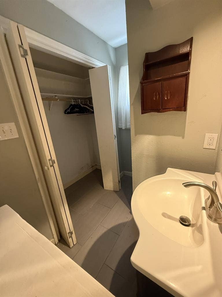 Great location! Large room 1/2bath
