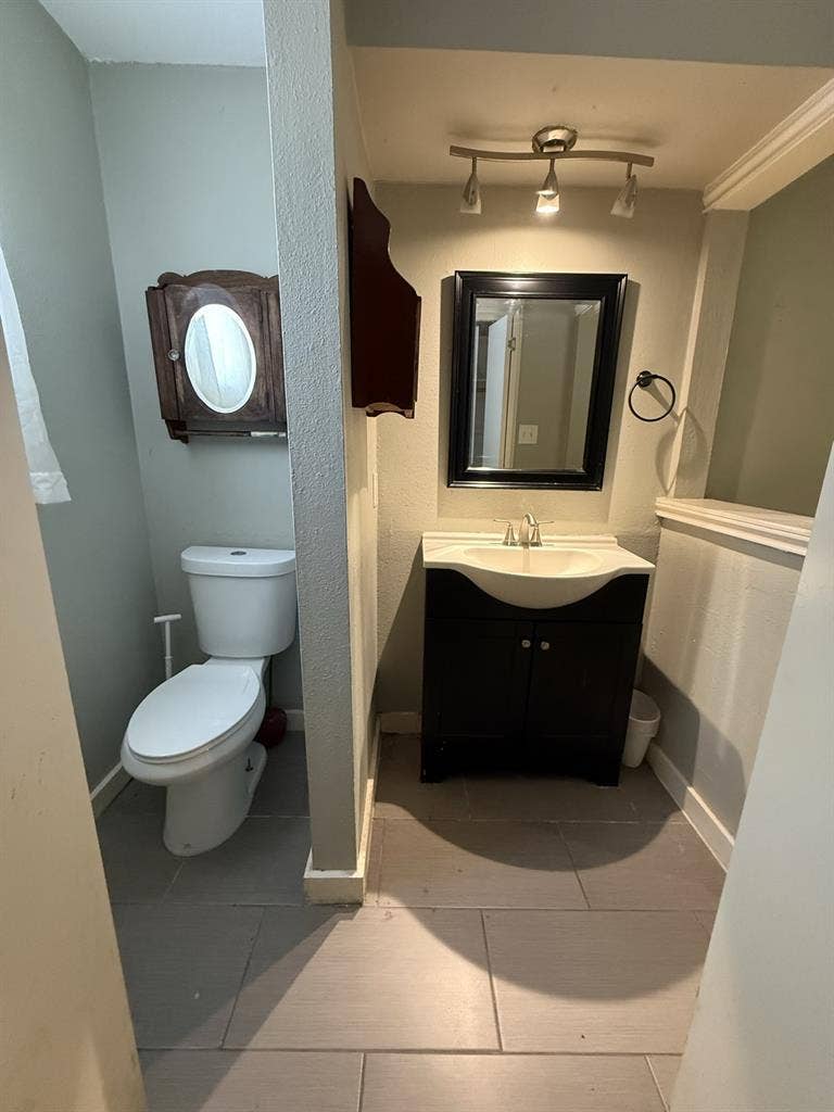 Great location! Large room 1/2bath