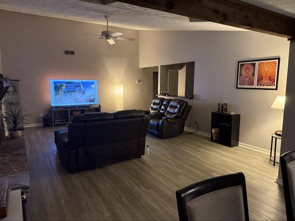 Private bedroom and bath in house
