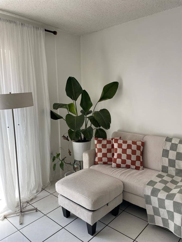 Spacious in-suite room, in a duplex