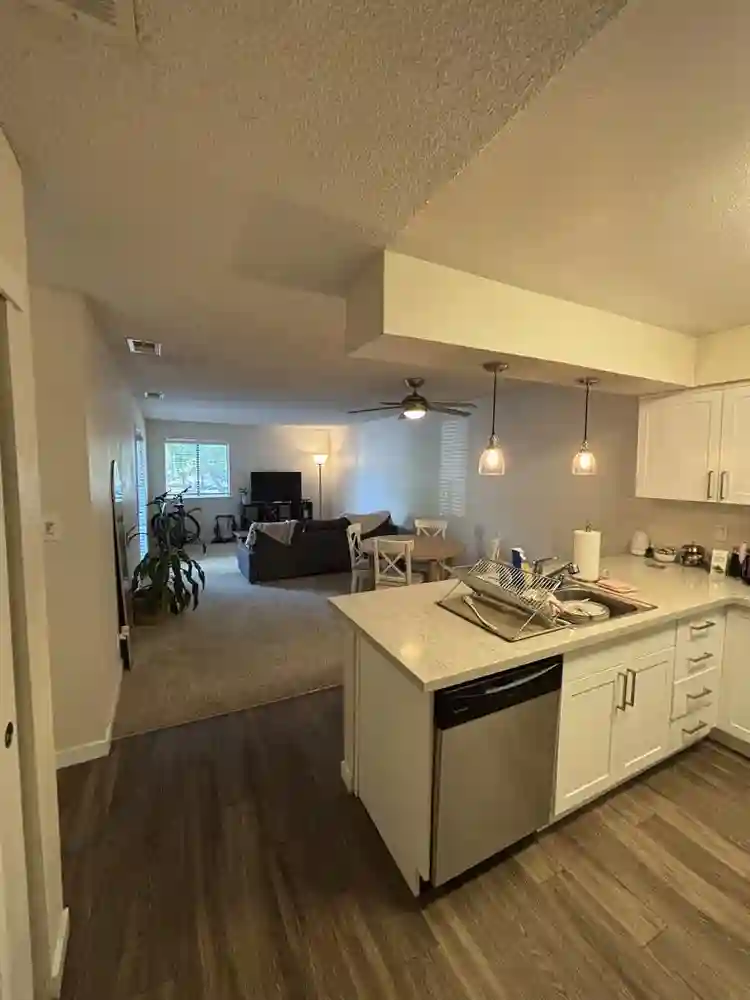 carpeted with large closet