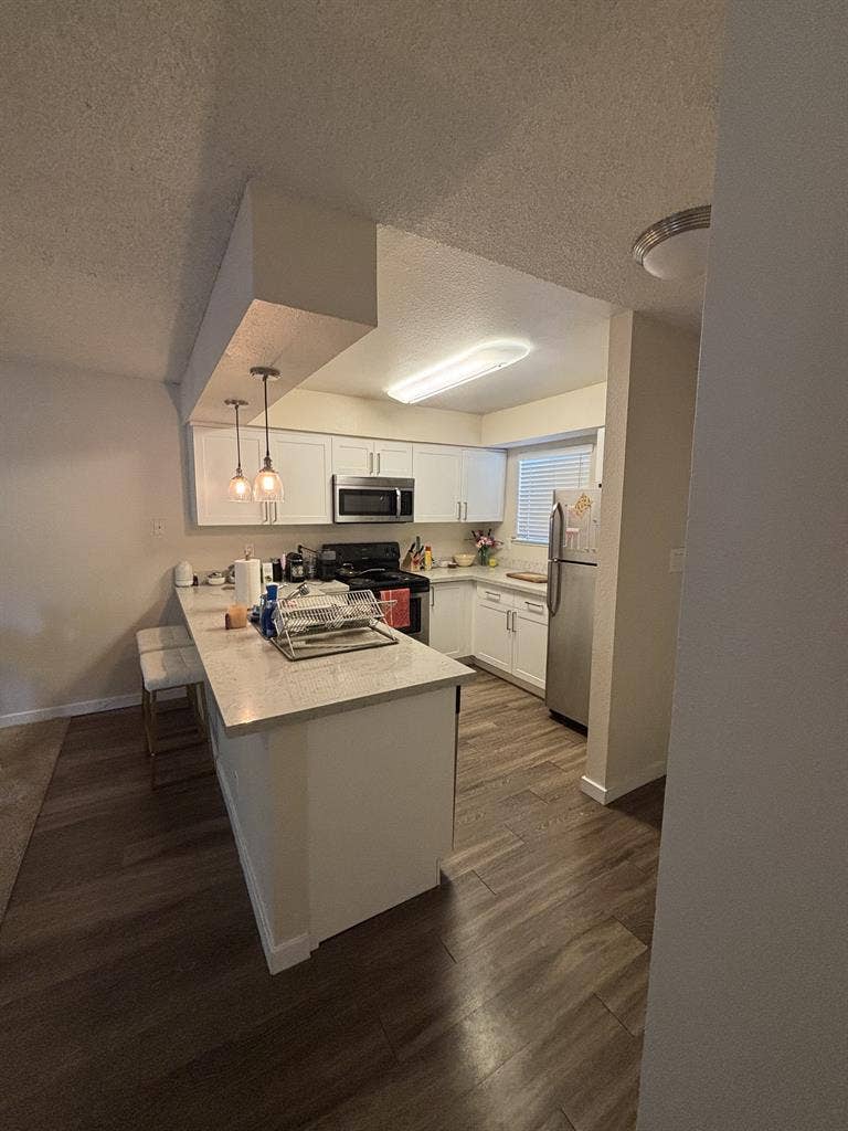 carpeted with large closet