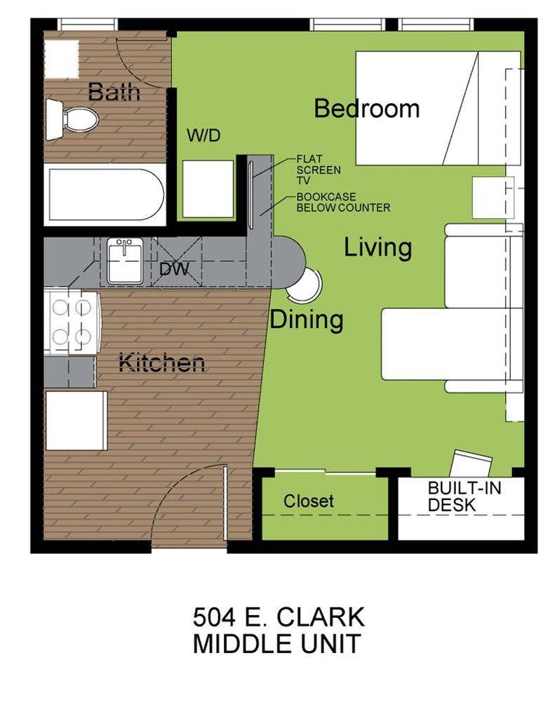 Studio summer sublease