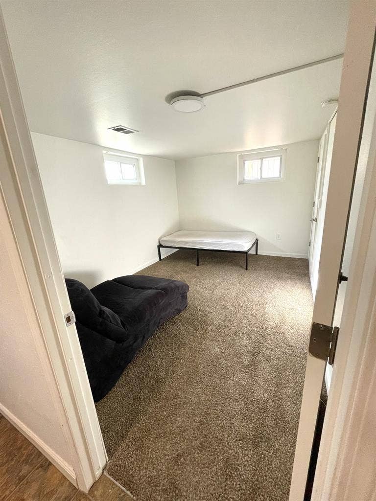 Basement bedroom
