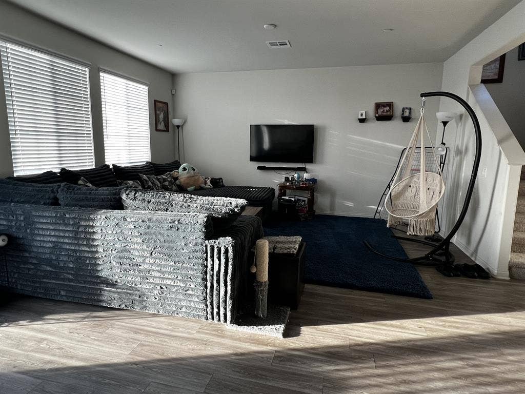 Full size furnished bedroom