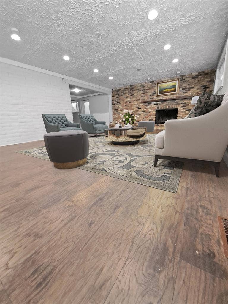 Unfurnished bedroom in house