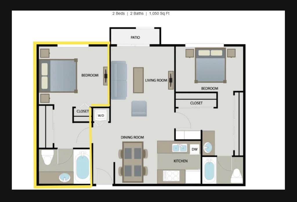 Large Suite in 2-bed Apt - Pasadena