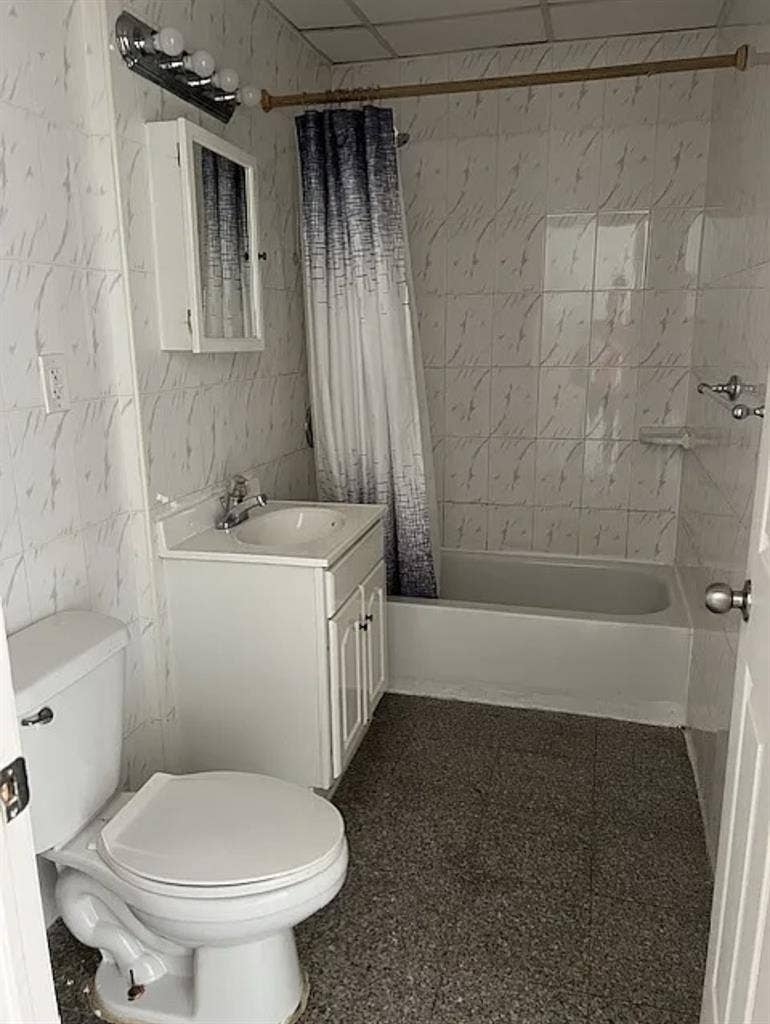 Two bedroom one bath unit.