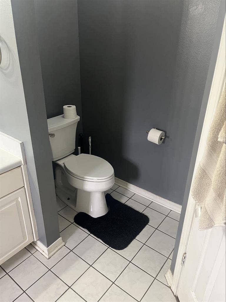 Master bedroom with private ba