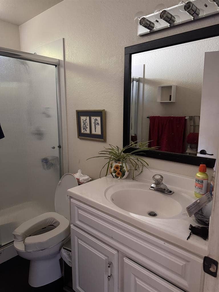 Sunny garden-view room for rent
