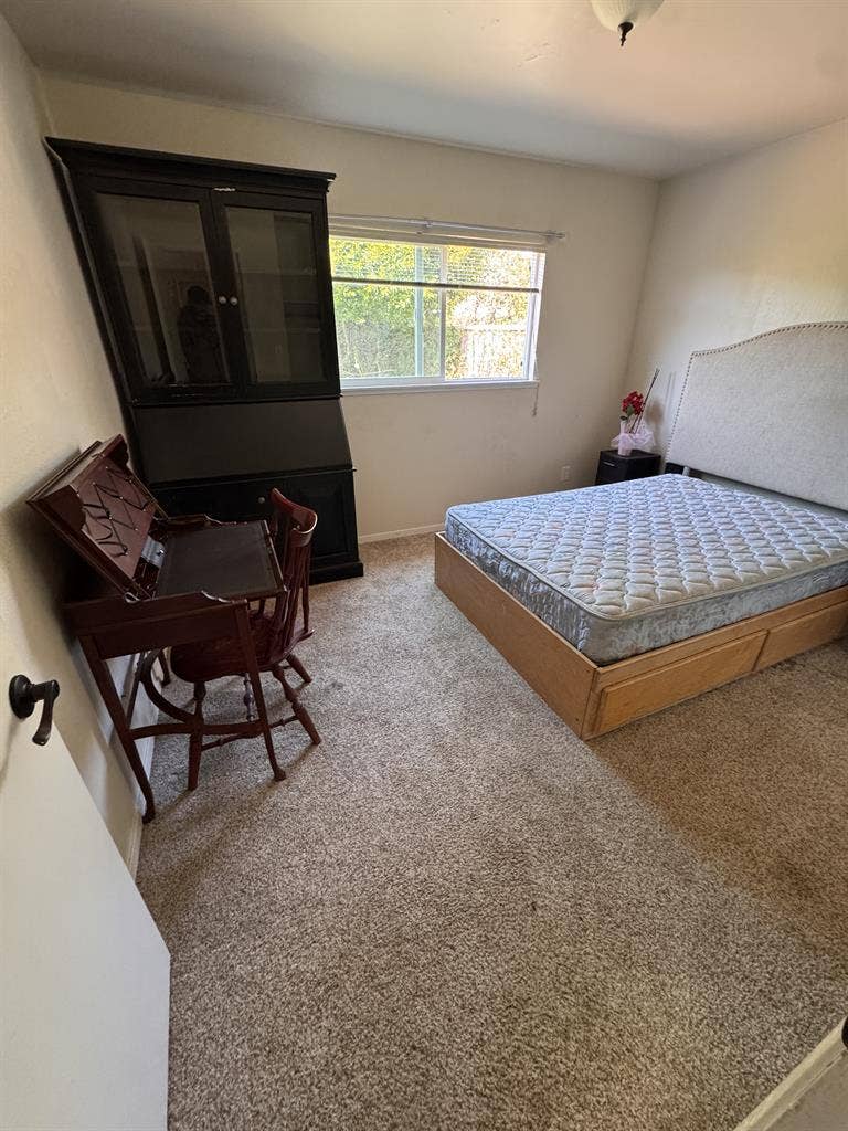 Sunny garden-view room for rent