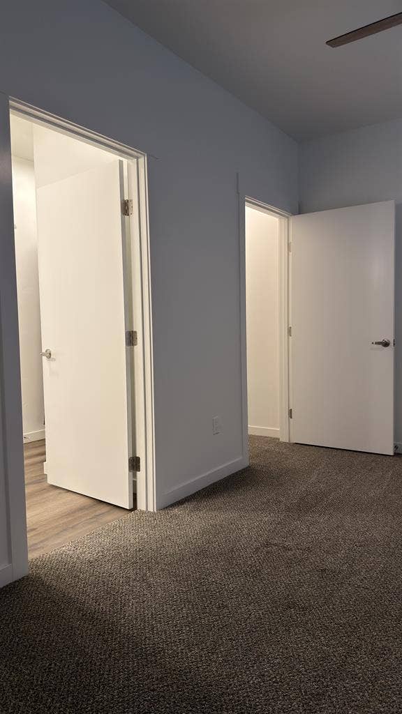 Bedroom and attached bathroom