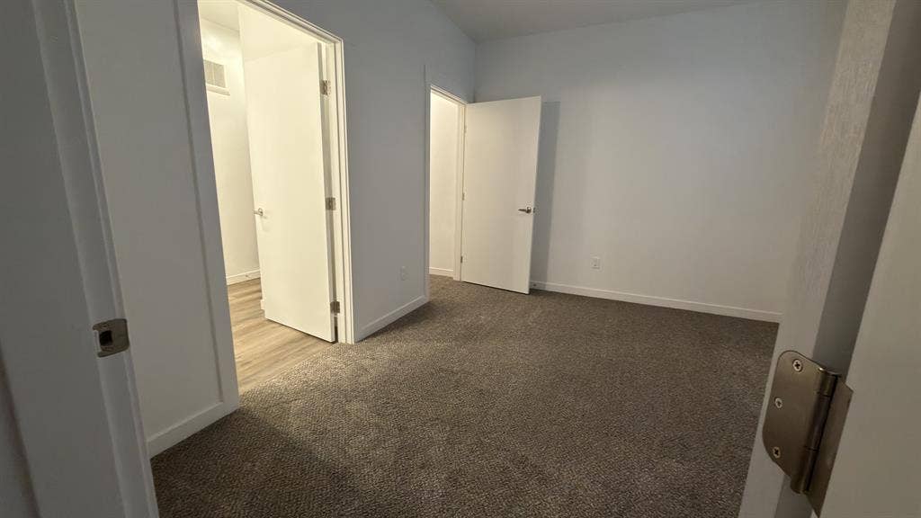 Bedroom and attached bathroom