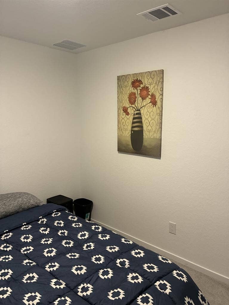 Cozy, clean room available.