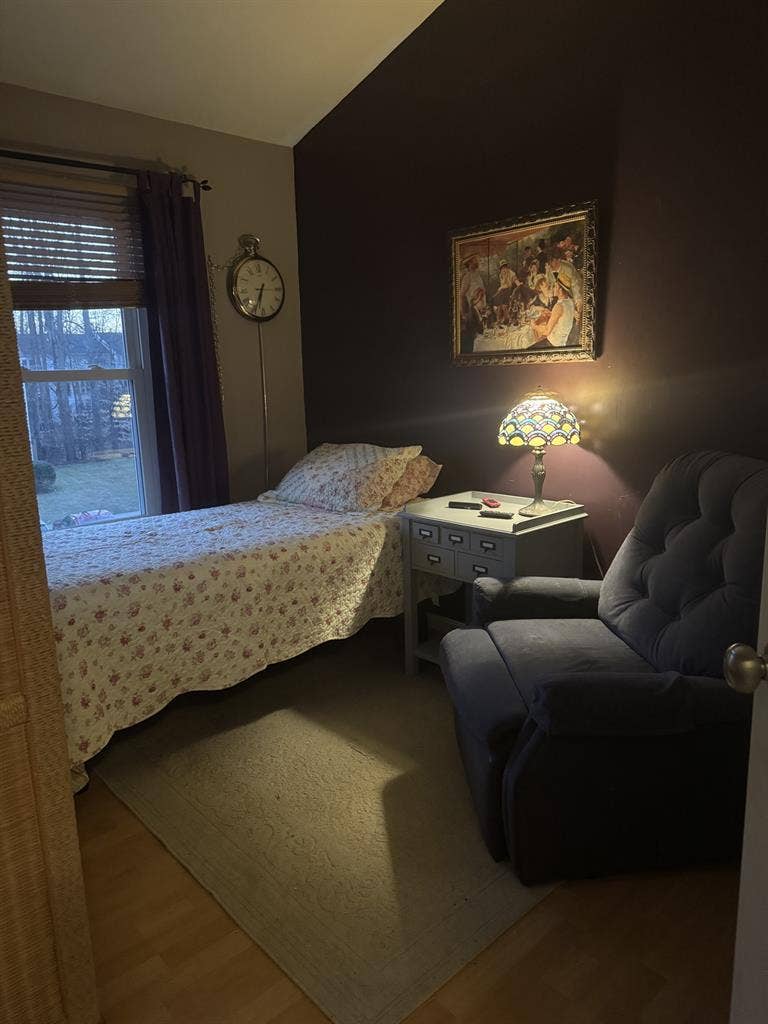 Bedroom with shared bath
