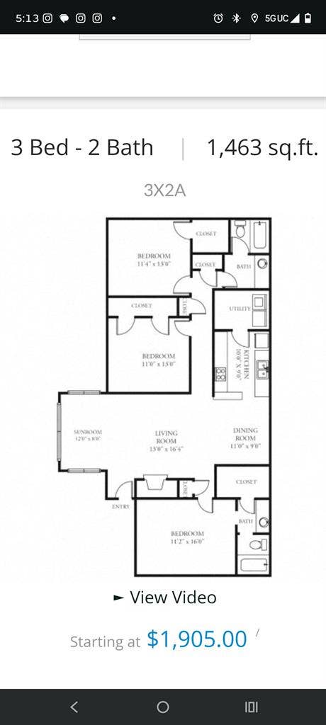 2 bedrooms available