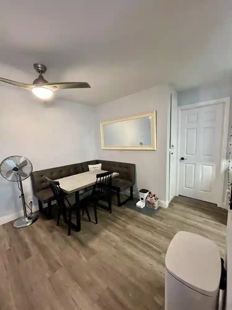 Primary bedroom + bath in UTC