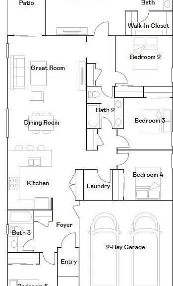 Room in Brand-New 5-Bedroom Home