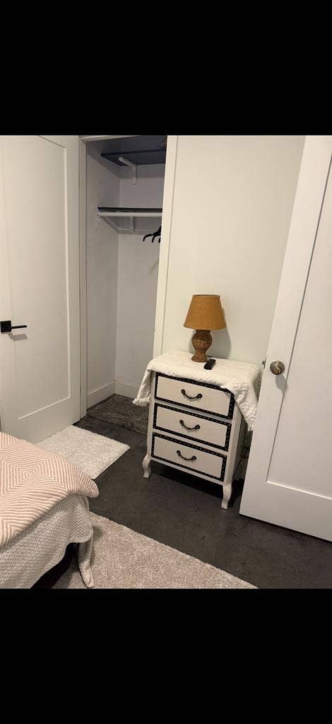 Bedroom in an upscale apartment