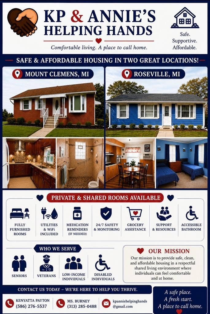 Safe & Affordable Rooms in MI