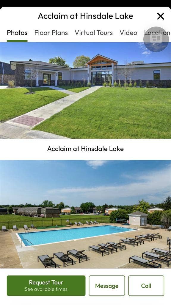 Room at Acclaim Hinsdale Lake