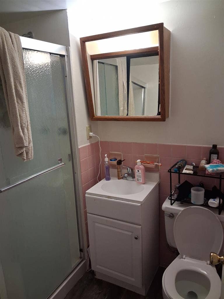 Private bedroom and bathroom