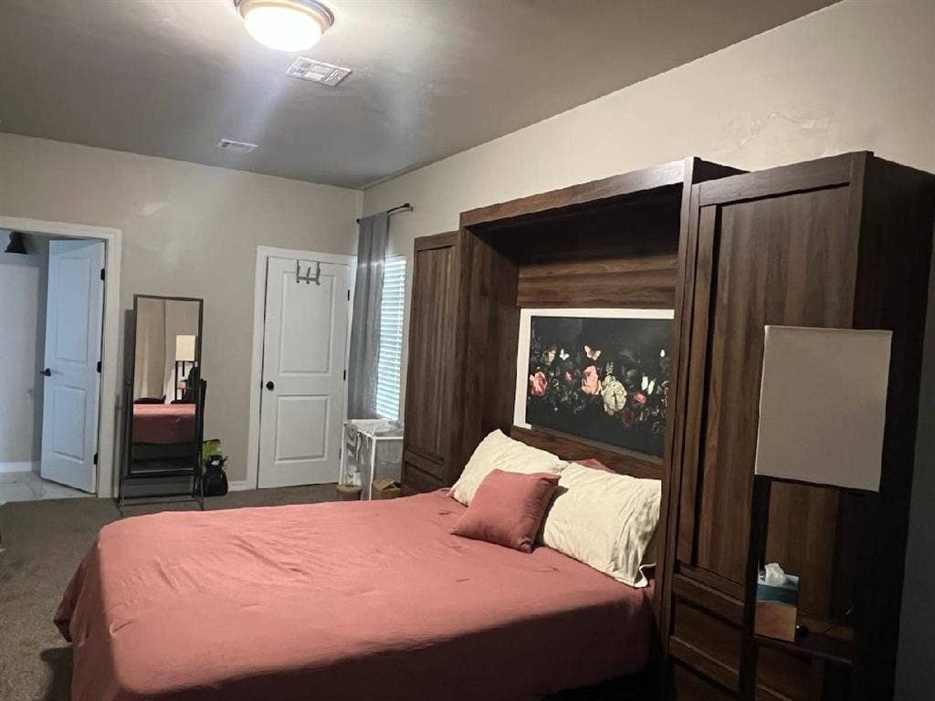 First floor furnished queen bedroom