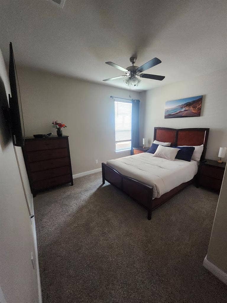 Comfortable furnished bedroom